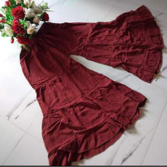 SKIRT PLAZO WITH FRILLED SKIRT PLAZO WITH FRILLED