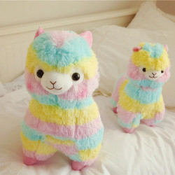 25cm Colorful Alpaca Plush Doll Baby