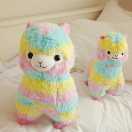 25cm Colorful Alpaca Plush Doll Baby