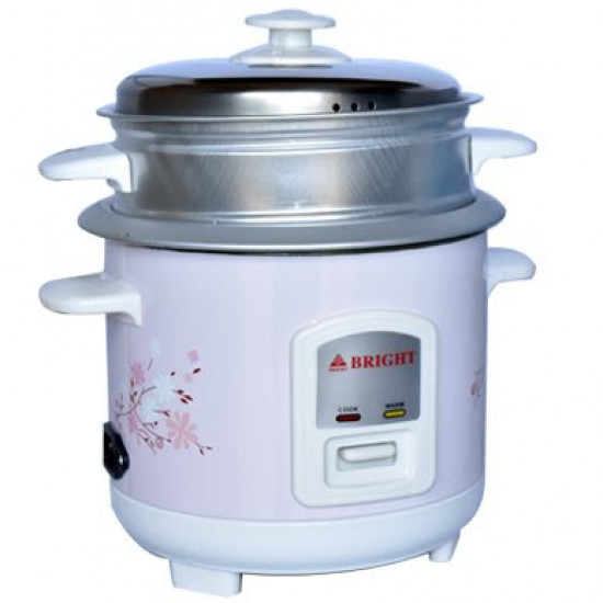 Rice Cooker with Steamer 600ml BR-830 (BRIGHT ) Rice Cooker with Steamer 600ml BR-830 (BRIGHT )
