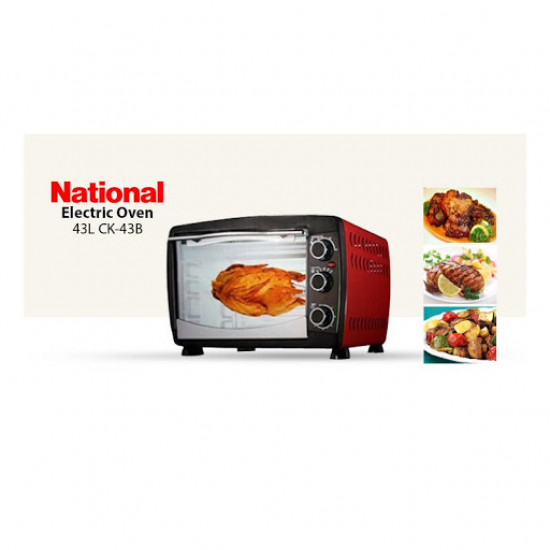 National 43L Electric Oven CK-43B , 3KG ( LE ) National 43L Electric Oven CK-43B , 3KG ( LE )