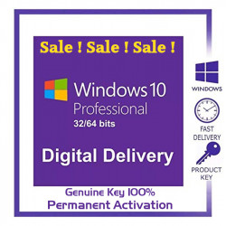 WINDOWS 10 PRO 32/64 BIT GENUINE LICENSE KEY