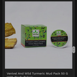 Venivel and wild turmeric glow mud pack
