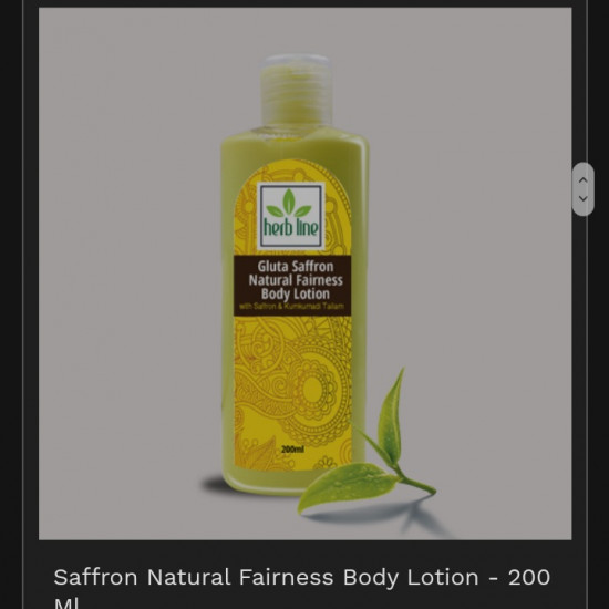 Gluta saffron body lotion Gluta saffron body lotion