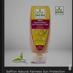 Saffron sun protection cream