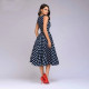 Elegant Dot Print Dress Women Casual Sleeveless