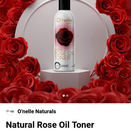 NATURAL ROSE OIL TONER - 100 ML NATURAL ROSE OIL TONER - 100 ML