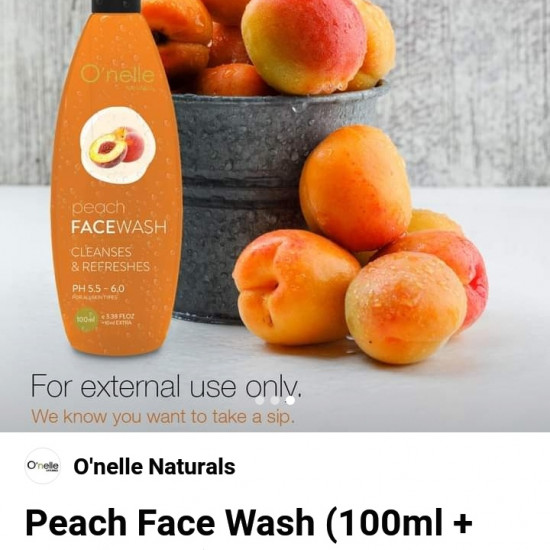 PEACH FACE WASH-100ML (10ML EXTRA)