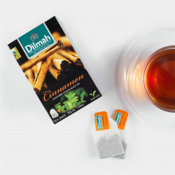 Dilmah- flavoured Black Tea bags CEYLON (Vanilla,Mint,Cinnamon,Ginger) 	20 Tea Bag