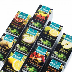Dilmah- flavoured Black Tea bags CEYLON (Vanilla,Mint,Cinnamon,Ginger) 	20 Tea Bag